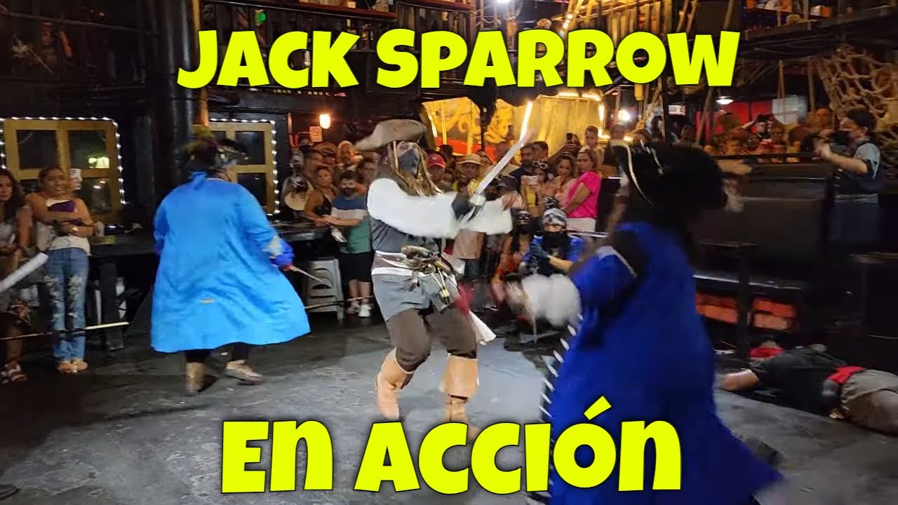 ⁣Pudimos ver al capitán Jack Sparrow en acción. Mira quién gana esta pelea