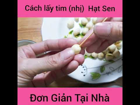 Video Cách lấy tim (nhị) Hạt sen - youtube