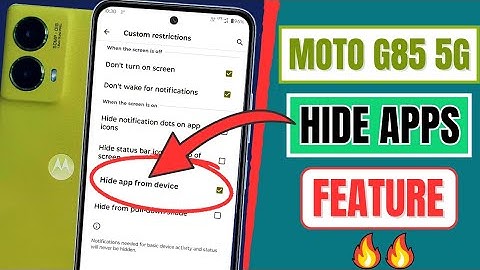 Moto G85 5G App Hide Feature 🔥| How To Hide Apps On Motorola