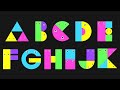 ABC Song with Shapes | Colorful A–Z Alphabet Built from Simple Shapes