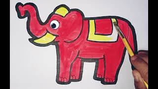 How to draw Elephant Easy // drawing Easy Step by step //#drawing #viral #painting #elephant #art