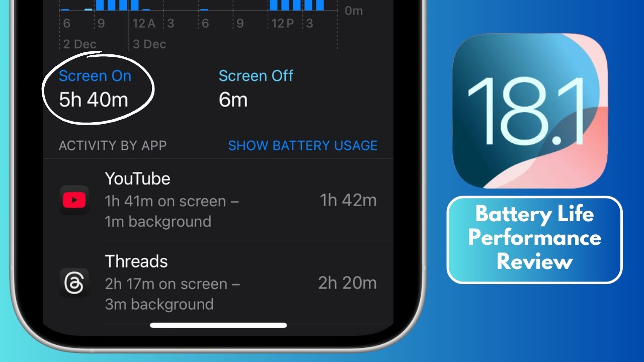 Ios Long Test iOS 18.1.1 Battery Life - A Long Term Review - YouTube
