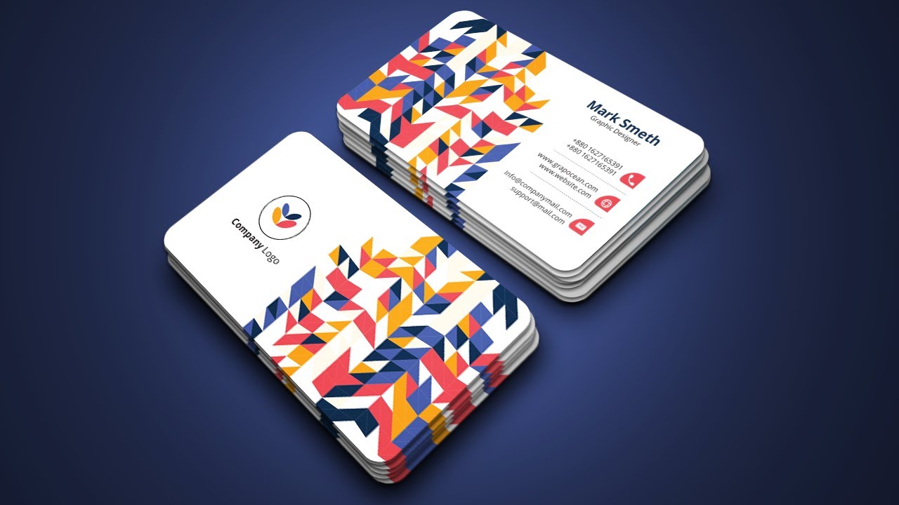 How to Make Company Business Cards Adobe Illustrator Tutorial YouTube