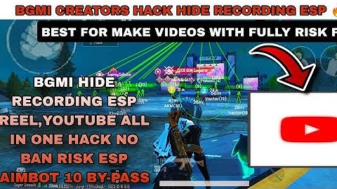 Bgmi safe hack | No Ban issue ✅️100% main id safe❤️‍🔥 loaders | No Flag issue 