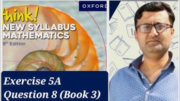 Exercise 5A (Distance Formulae) Question 8 Think New Syllabus Mathematics Oxford Book 3 Cambridge