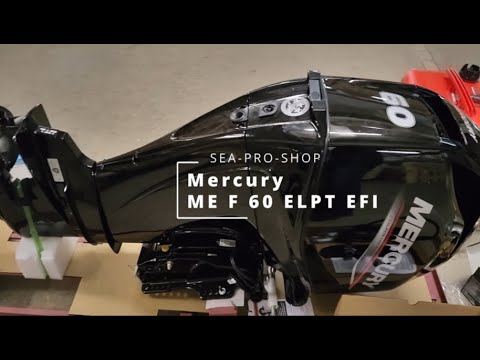 Видео: Краткий обзор комплектации мотора Mercury ME F 60 ELPT EFI - новая поставка