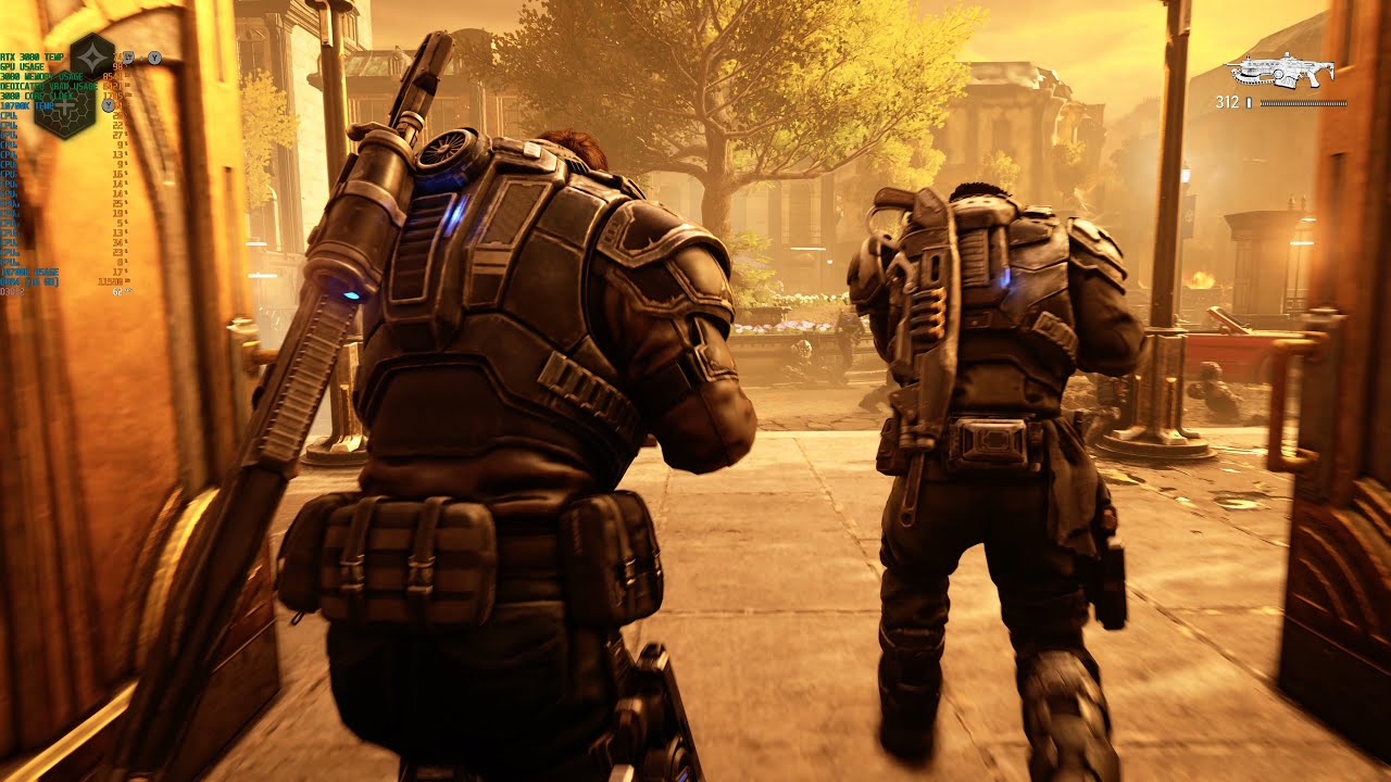 Gears 5 | RTX 3080 | 8K Medium Game Play