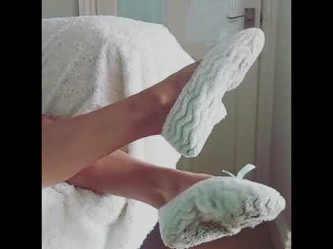 Mistress in her fluffy slippers