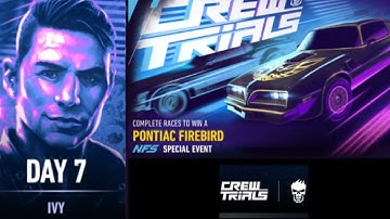 NFS No Limits Crew Trials Day 7 Pontiac Firebird