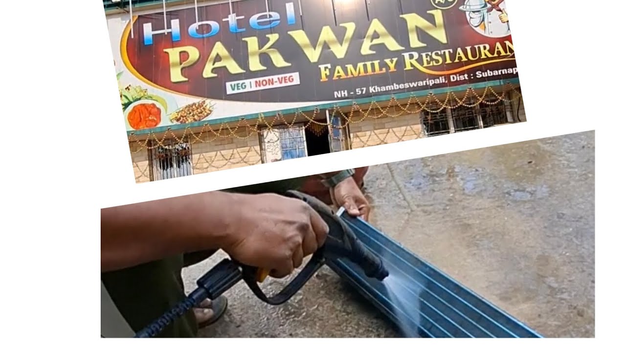 Aj karenge PAKWAN HOTEL ka jo thaa 3 ac water servicing 