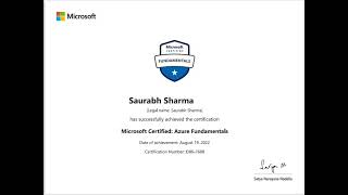 I have passed the Azure Fundamentals Exam | AZ-900 || #azure screenshot 4
