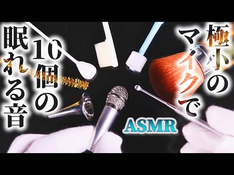 【ASMR】可愛いミニチュアマイクでぐっすり眠れる10個のトリガー♡音蜜が魔改造した極小カラオケマイクを襲う・歯ブラシ・耳鏡・巨大綿棒・ステンレス耳かき他【音好き】TRIGGERS FOR SLEEP