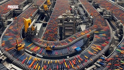 How BIC PENS are Made in Factories | How is INK Made?