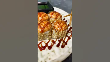 Шапочка для запечённых роллов 🔥 #sushi #суши