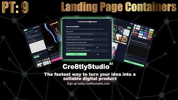 How to Create a Lead Magnet in Cre8tly Studio, Part 9: Landing Page Builder Containers