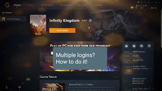 Infinity Kingdom - How to use the new multiple logins feature on GTarcade app! screenshot 4