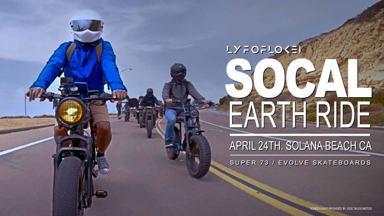 Socal Earth Ride - Evolve Skateboards / Super 73 - Solana Beach CA
