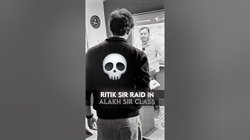 Ritik Sir RAID in LIVE CLASS💀🚨 #shorts #class10 #pw #physicswallah