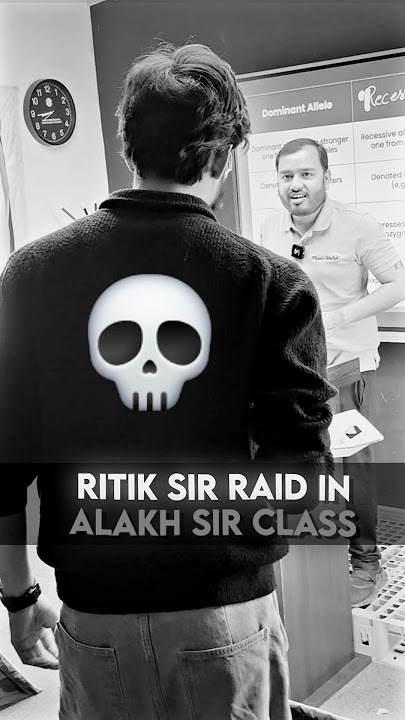 Ritik Sir RAID in LIVE CLASS💀🚨 #shorts #class10 #pw #physicswallah