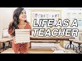 LIFE AS A HIGH SCHOOL TEACHER! waking up, getting organized, + watch me read!