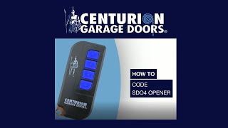 How To Code Sectional Door Hand Transmitter Model SD04