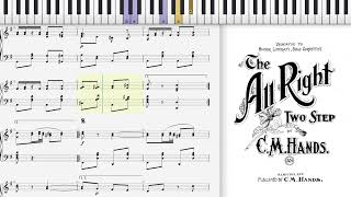 The All Right by C. M. Hands (1901, Ragtime piano)