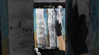 Aspen Trees Acrylic Pouring Swipe #shorts