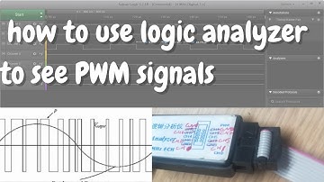 how to use Logic analyzer for debuuging/seeing PWM signals