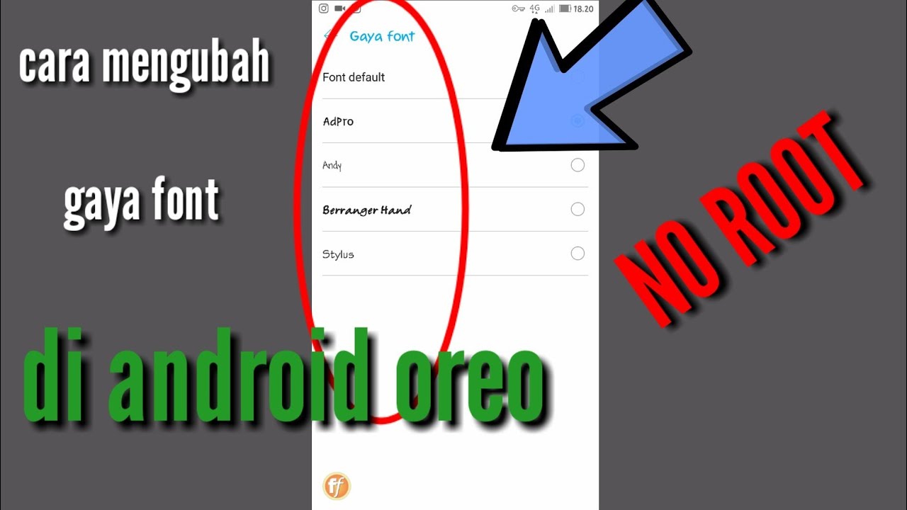 Cara menambah font di android oreo YouTube