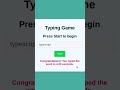 Test your Typing Speed in Seconds🔥🤯 | HTML CSS JavaScript #html #css #webdevelopment