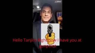 Tanjiro will be escorted by John Cena bing chilling for breaking the law