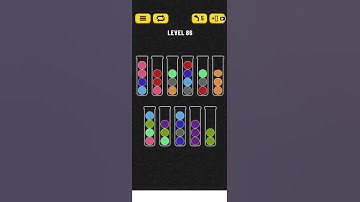 Ball Sort Puzzle Level 86. Walkthrough Funny Game!