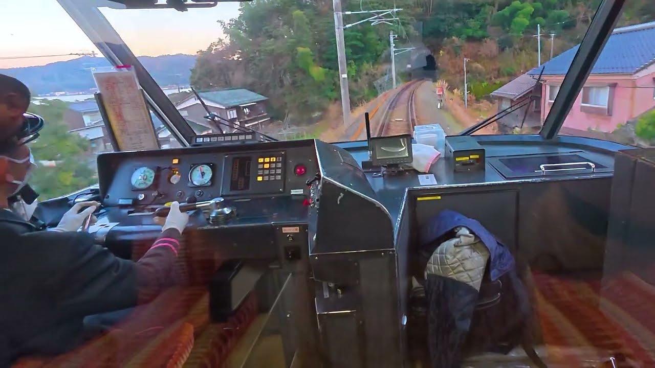 Relaxing Japan Train Cab Ride 4K: Scenic Views & Real Sound