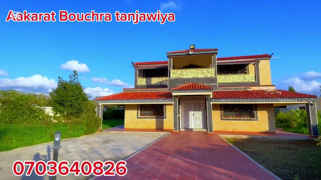 فيلا رائعة جدا كتحمق ولا في الأحلام مساحة 2400متر 0703640826نواحي الخميس انجرة طنجة