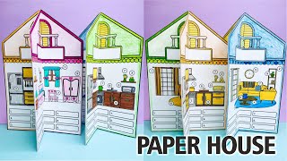 House Vocabulary / Rooms in the House / Kids Vocabulary / Paper House / Easy Paper Craft