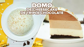 Domo de cheesecake de triple chocolate | Bien Tasty