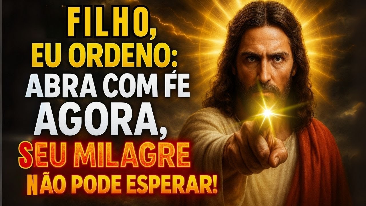 ⚠️ DEUS DIZ: “NÃO PODE ESPERAR MAIS!” HOJE SEU MILAGRE É CONFIRMADO!