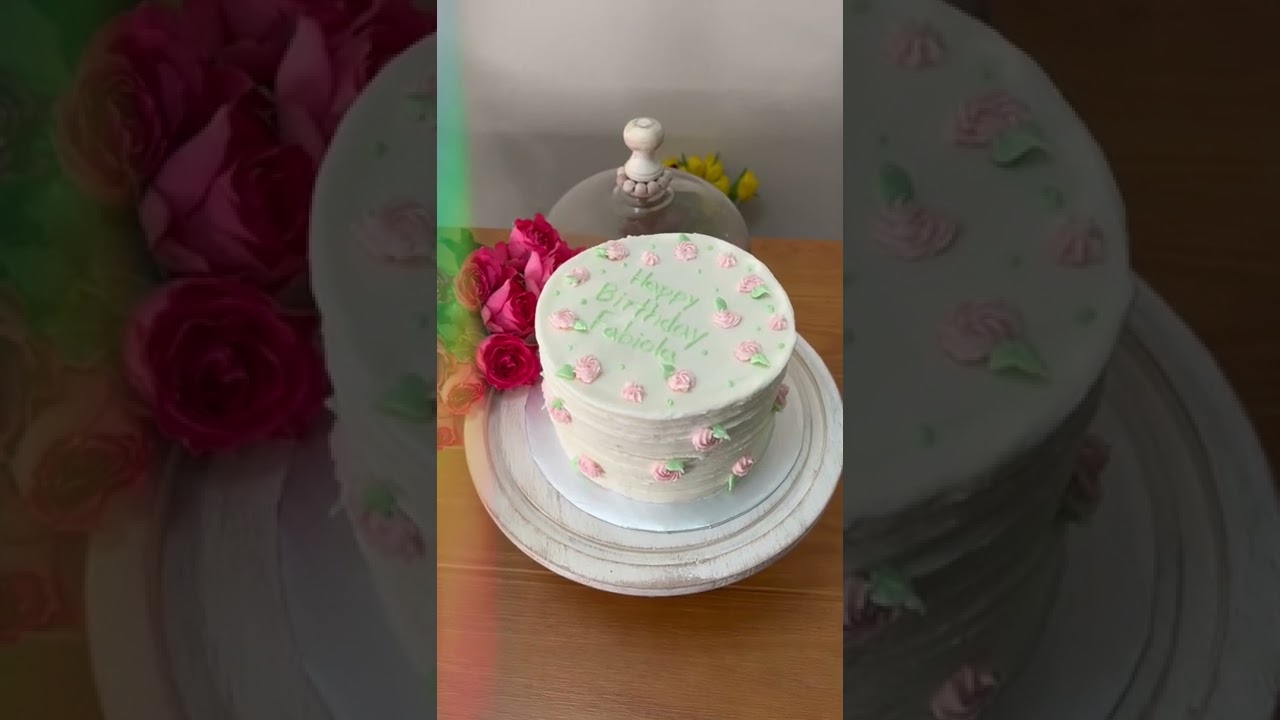 My Aesthetic 25th Birthday Cake 💚🌷 