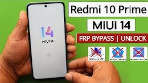 Redmi 10 Prime (FRP) Google Lock Bypass Without Pc Miui 14 (2024)