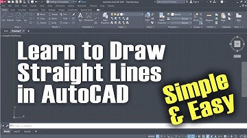 AutoCAD Basic Tutorial for Beginners - Drawing Straight Lines