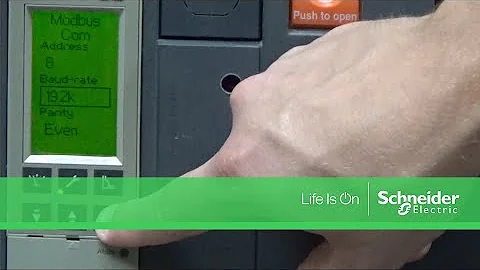 Configuring Modbus Parameters via Micrologic P & H Trip Unit Displays | Schneider Electric Support