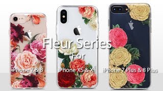 Coolwee Clear Rose iPhone 8 Plus Case Slim Thin with Soft TPU Bumper for (Fleur Series) 3D Floral screenshot 2