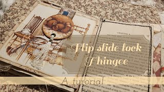 Junk Journal interactive flip lock thingee- 😆 requested tutorial (I don't know what to call it!)