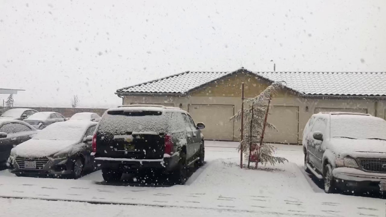 Snow in Lancaster, California on Thanksgiving YouTube