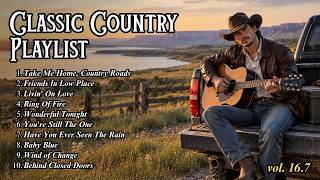 Classic Country Music 60s 70s 80s - Take Me Home Country Roads, Friends In Low Place, Livin' On Love