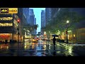 New York Rain Walk ☔️ Walking the 5th Avenue and Times Square in Rain [4k HDR]