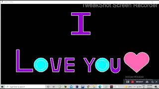 Proposal with python || Python turtle graphics  ||  I Love You Shape drawing using Python