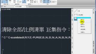 AutoCAD PURGE 一鍵完成設置