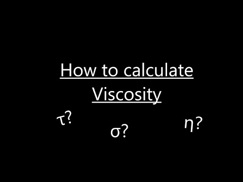 Video: Jak se vypočítá viskozita?