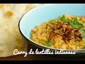Recette curry de lentilles indien vgtarien ou dhal curry subtitled